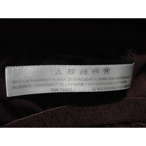 Adore Me Bra Lace Racer Back Plunge Front Close Pushup Brown Women's Size 34DD - Picture 11 of 11